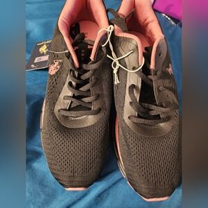 US‎ POLO ASSN  Women's Casual Running Sneakers Shoes Black/Blush New